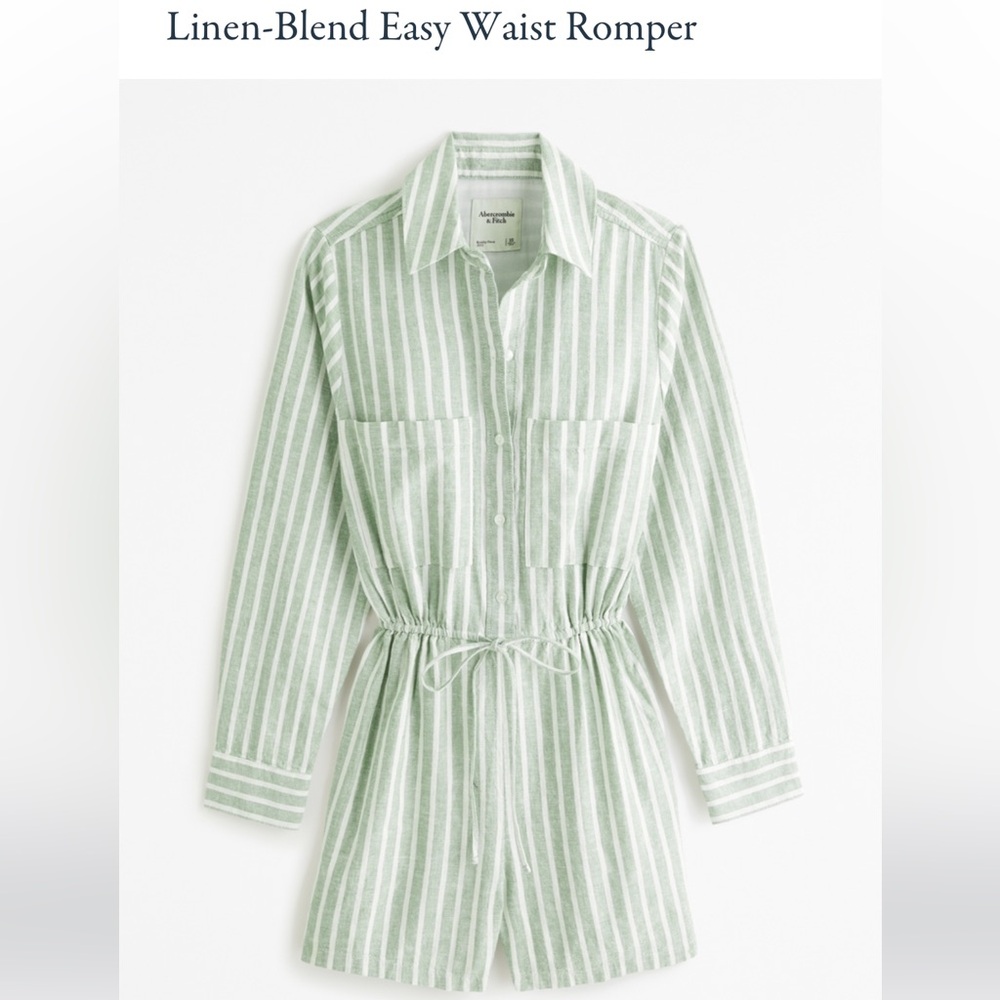 Abercrombie linen blend romper
